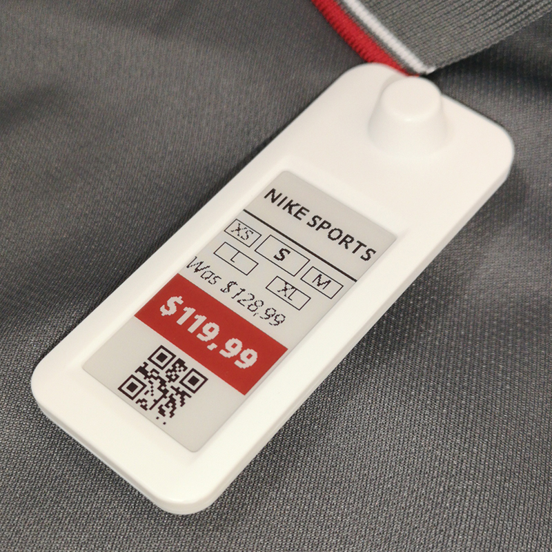 EAS + ESL clothes digital price label